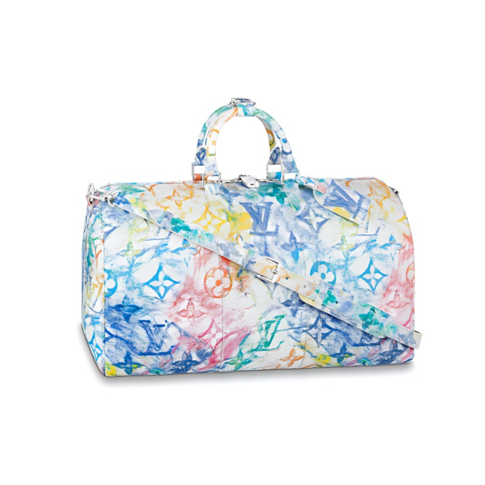 LOUIS VUITTON Keepall Bandouliere 50 Pastel Multicolor