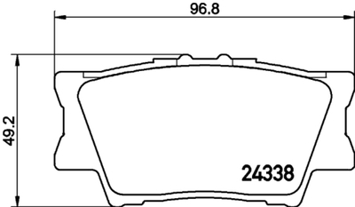 MINTEX - MDB2787-MIT - Brake Pad Set, disc brake