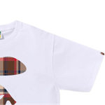 A Bathing Ape Bathing Ape Check Fw25 Футболка белый красный