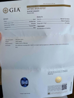 Кольцо с цейлонским сапфиром 15,67 ct с GIA сертификатом
