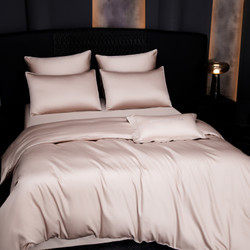 Комплект постельного белья на резинке Однотонный Сатин Премиум «Молочный сатин»