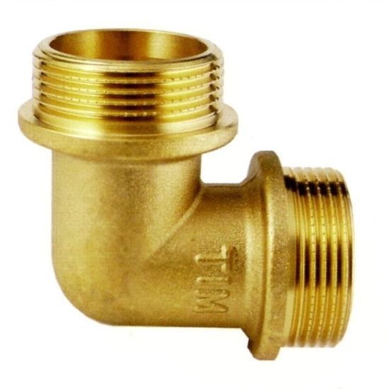 Уголок латунный 1 1/2" НР-НР TIM