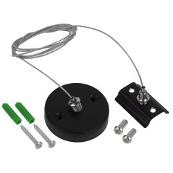 Подвес ЭРА TR-1PA-SW BK 1,5м для однофазного шинопровода черный | Однофазный шинопровод и аксессуары