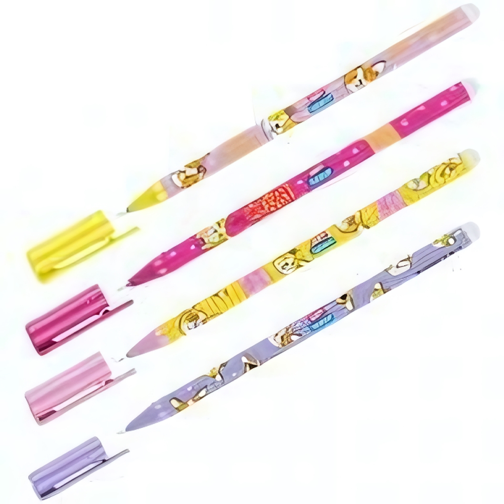 Ручка пиши-стирай гелевая 0,38мм синяя "Милые зверушки" EG_95274 (Спейс)