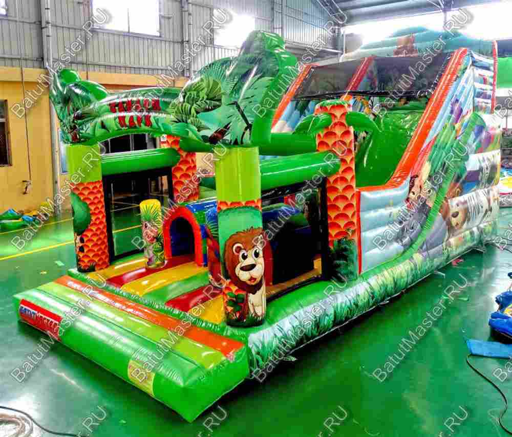Коммерческий надувной батут "Мир сафари"
