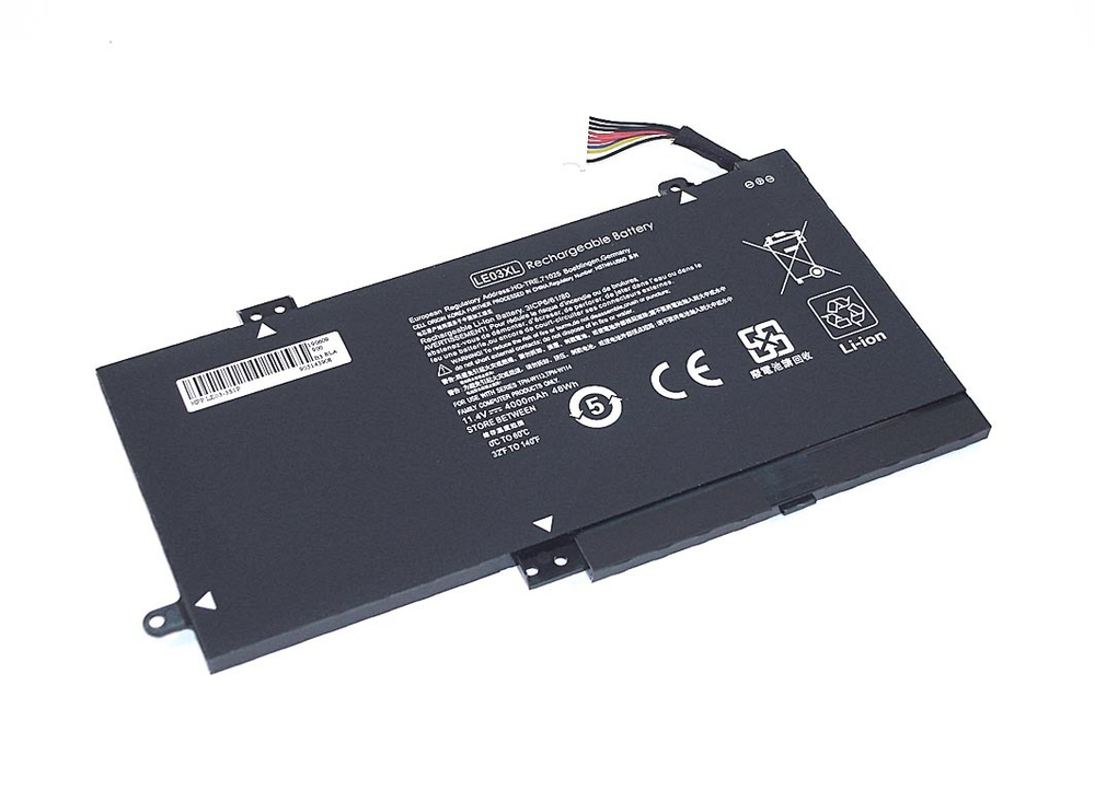 Аккумуляторная батарея для ноутбука HP Pavilion x360 (LE03-3S1P) 11.4V 48Wh OEM черная