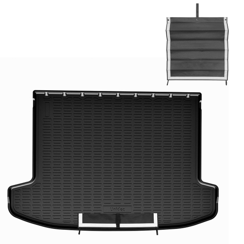 Коврик в багажник Norplast для Hyundai Tucson IV 2021-, Черный, c фартуком, арт.NPA00-T31-737-AP