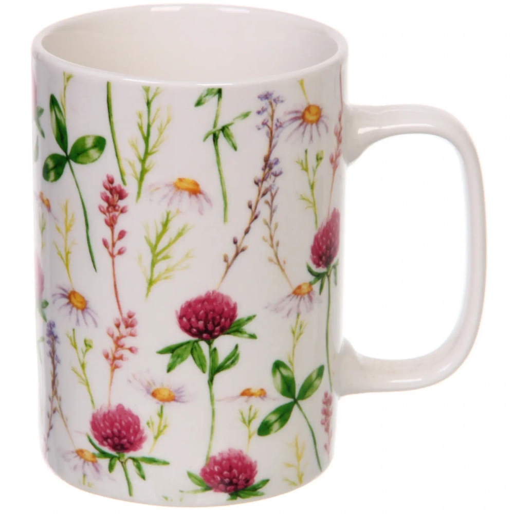 Кружка керамическая 400мл «Мелодия цветов», микс рисунков