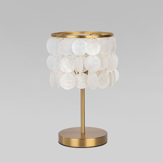 208101 / настольный светильник/ латунь/перламутр