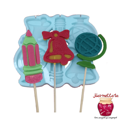 Силиконовая форма 3D "Школьный набор" h=6,5 см