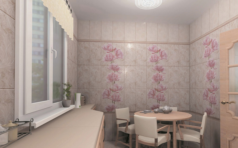 Панель ПВХ фотопечать Прованс Пион 2700х250 мм