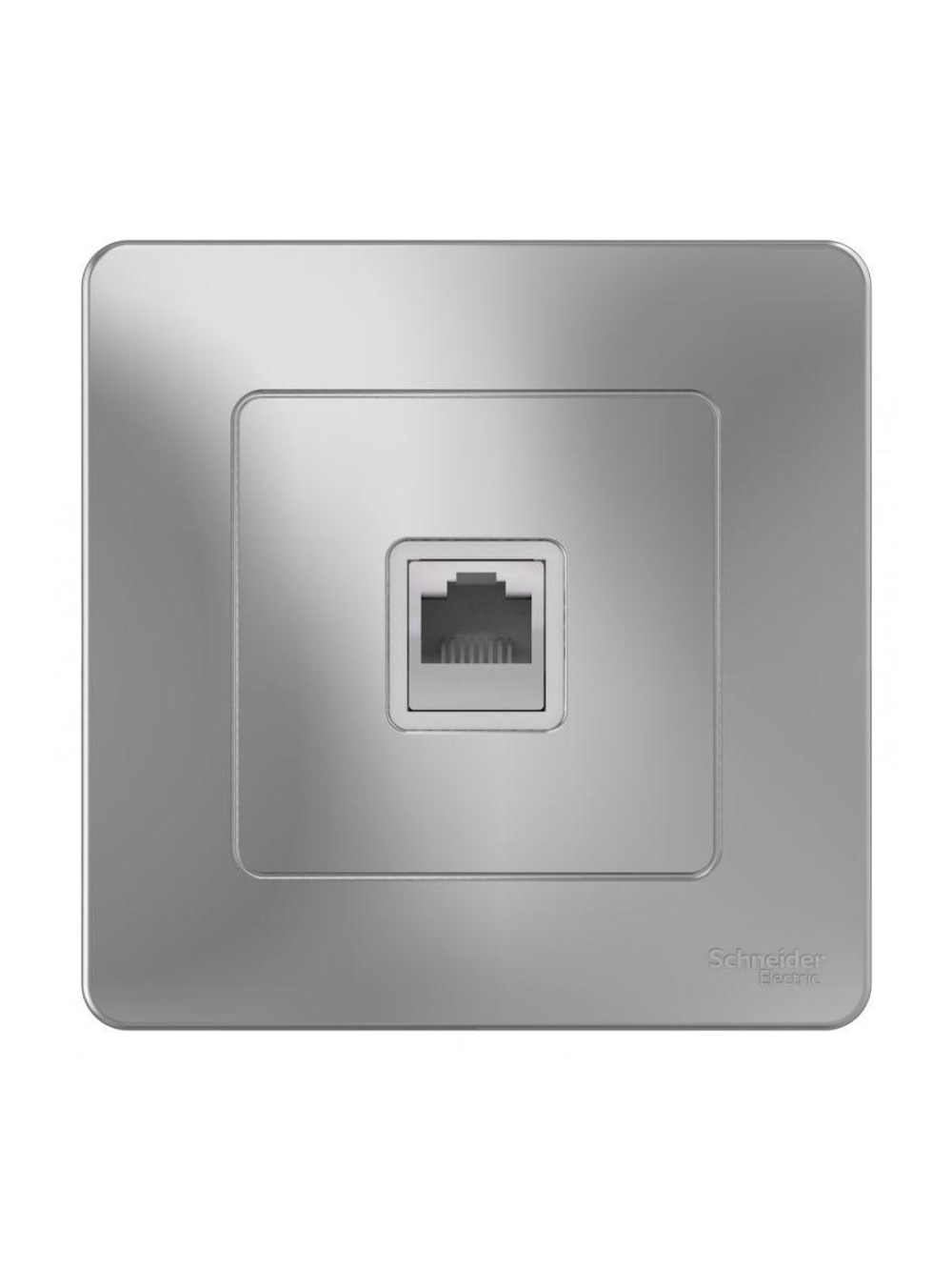 Розетка компьютерная 1-м СП Blanca RJ45 кат.5E алюм. SE BLNIS045003