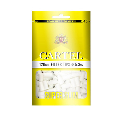 Фильтры для сигарет "Cartel" 5.3мм Superslim 120шт
