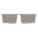 Мойка ML-GM23 КОМФОРТ двухчашевая, белая (331), 770*500*190мм
