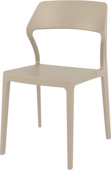 Стул пластиковый Snow бежевый