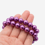 Хрустальный жемчуг, оттенок "Ultraviolet", шар 10мм, улучшенное покрытие