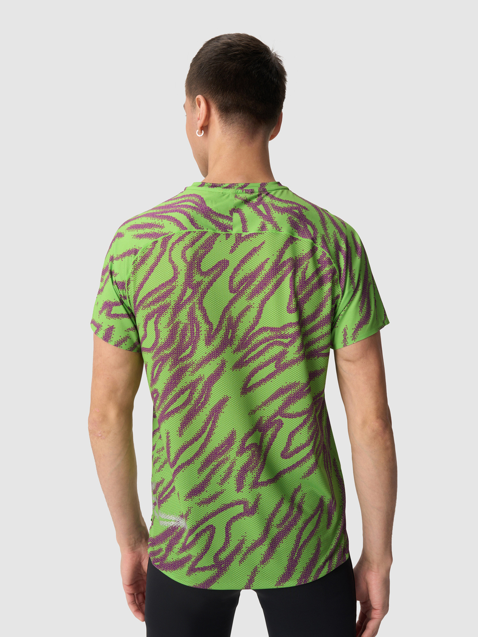 Футболка мужская GRI Старт зелёно-фиолетовая