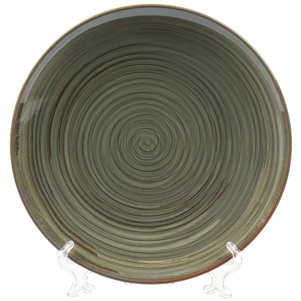 Тарелка обеденная, керам, 26 см, кругл, Verde зеленый, Daniks ST2155-2