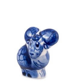 ГЛ- 980 Фигурка «Барашек» (Гжельский фарфор)