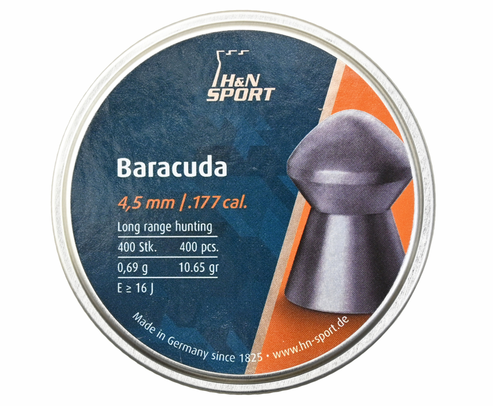 Пули пневм. H&N Baracuda Match 4,5мм 0,69г 400шт