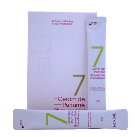 MASIL - ГЕЛЬ ДЛЯ ДУША С КЕРАМИДАМИ 7 CERAMIDE PERFUME SHOWER GEL STICK POUCH (WHITE MUSK), 8 МЛ * 20 ШТ