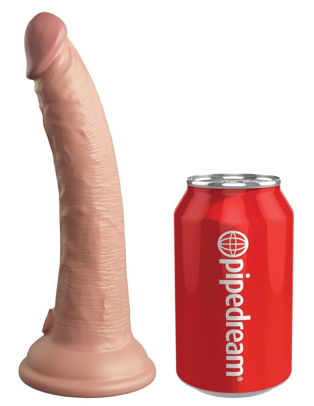 Телесный фаллоимитатор 7 Silicone Dual Density Cock - 21 см. (Цвет: телесный)