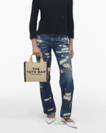 СУМКА MARC JACOBS THE JACQUARD SMALL TOTE BAG WARM SAND