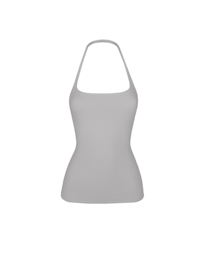 grey halter top