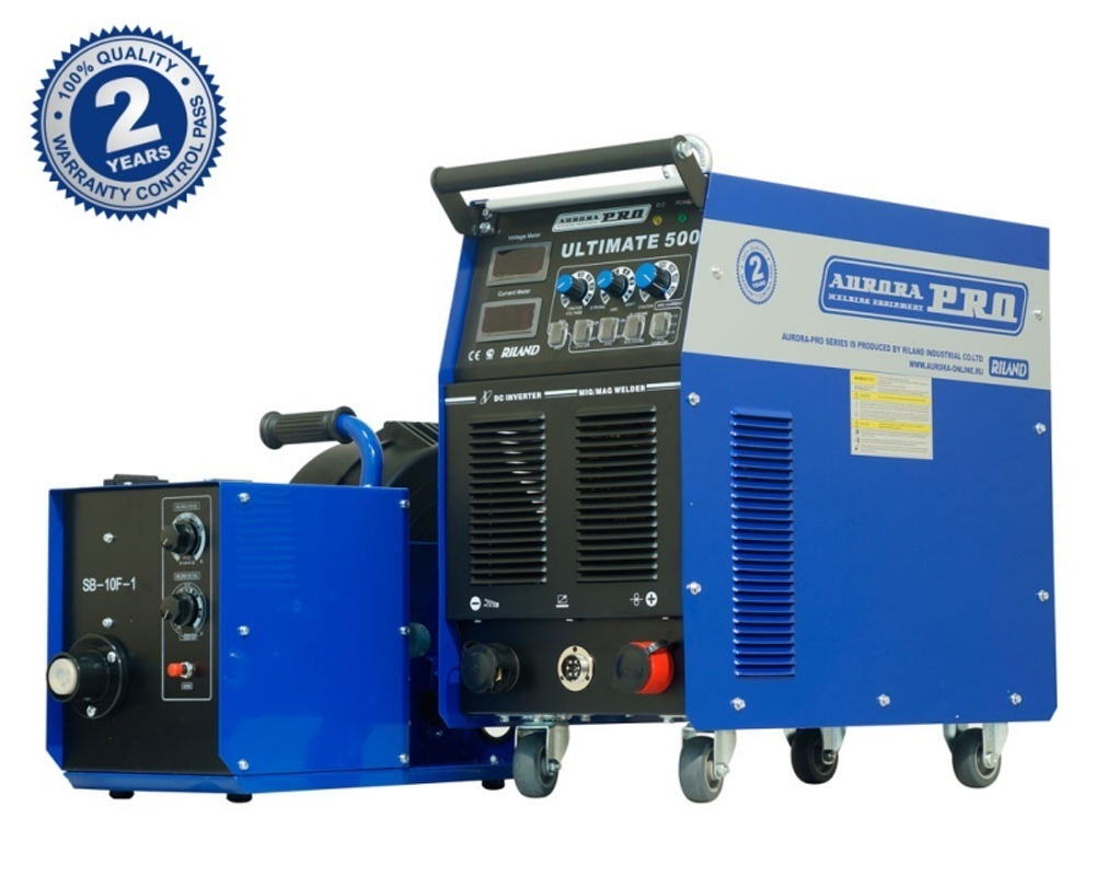 Сварочный аппарат ULTIMATE 500 INDUSTRIAL (с горелкой+подающий механизм+пакет проводов)/Aurora-Pro
