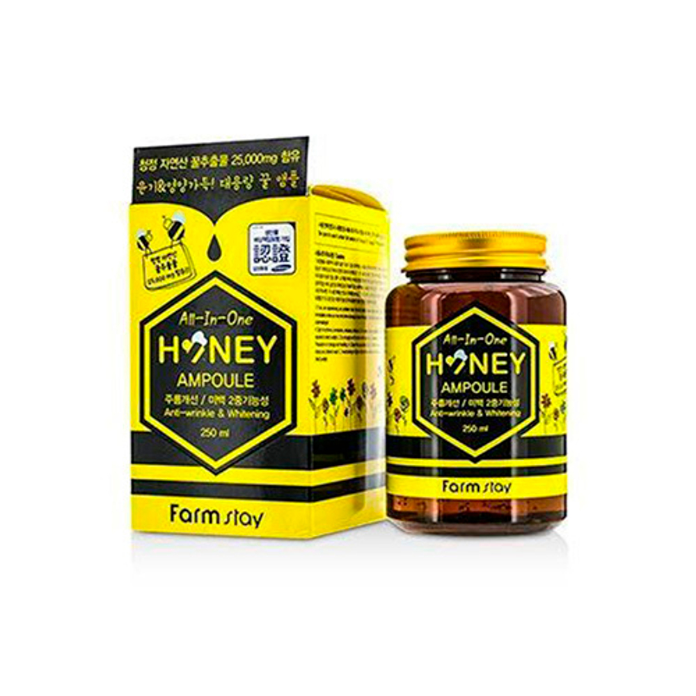 Средство многофункциональное ампульное с медом FarmStay All-in-one Honey Ampoule 250мл