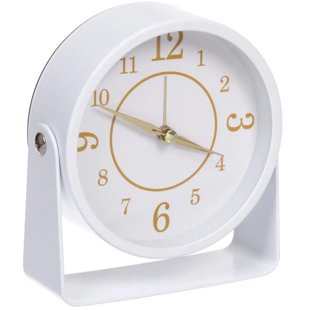 Будильник «GLORIA» 11*4см белый