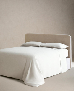 Zara Home - Простыня из постиранного льна (вес 160 гхм2), белый, 210x280 см