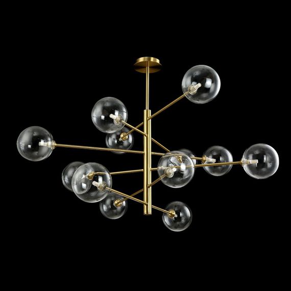 Подвесная люстра Crystal Lux Marzo SP12 Bronze/Transparente