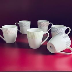 Lenardi 305-146 Набор из 6 кружек 380мл в под.уп.(х6)Фарфор