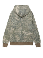 Толстовка С Капюшоном На Молнии Oval Globe Waffle Zip-up Hoodie