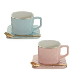 GAEM Кружка с блюдцем и ложкой, 200 мл, L12 W12 H7 см, 2в.