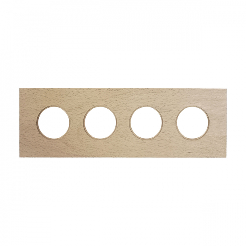 Рамка 4-х постовая, скрытый монтаж, Шедель Форест, дерево, цвет светлый бук BF7-640-110