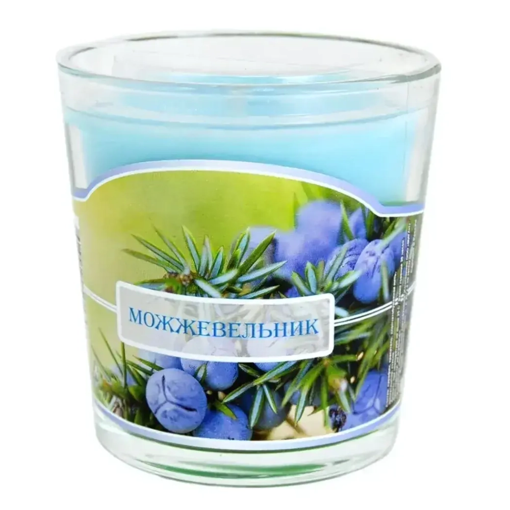 Свеча ароматическая в стакане Можжевельник