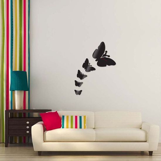 Настенные часы Пять бабочек