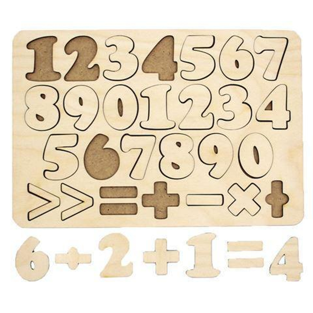 Обучающий набор "Арифметика 27 знаков" дерево, планшет 28х19 см