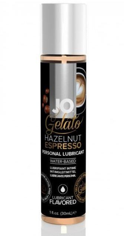 Лубрикант с ароматом орехового эспрессо JO GELATO HAZELNUT ESPRESSO - 30 мл.