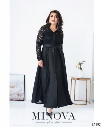 Платье 8618-черный Minova Фото 2