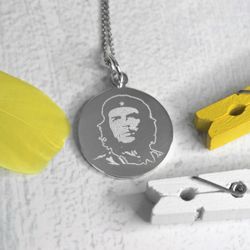 Серебряный кулон с гравировкой на заказ, 25 мм (ручная работа)