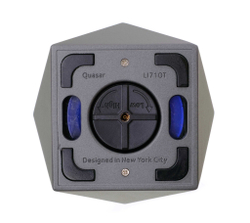 Зажигалка настольная Colibri Quasar, тройное турбопламя, Оружейная сталь