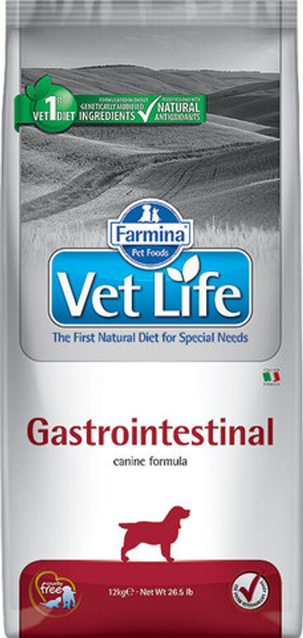 Farmina VetLife 2кг Gastrointestinal Сухой корм для собак при нарушениях пищеварения