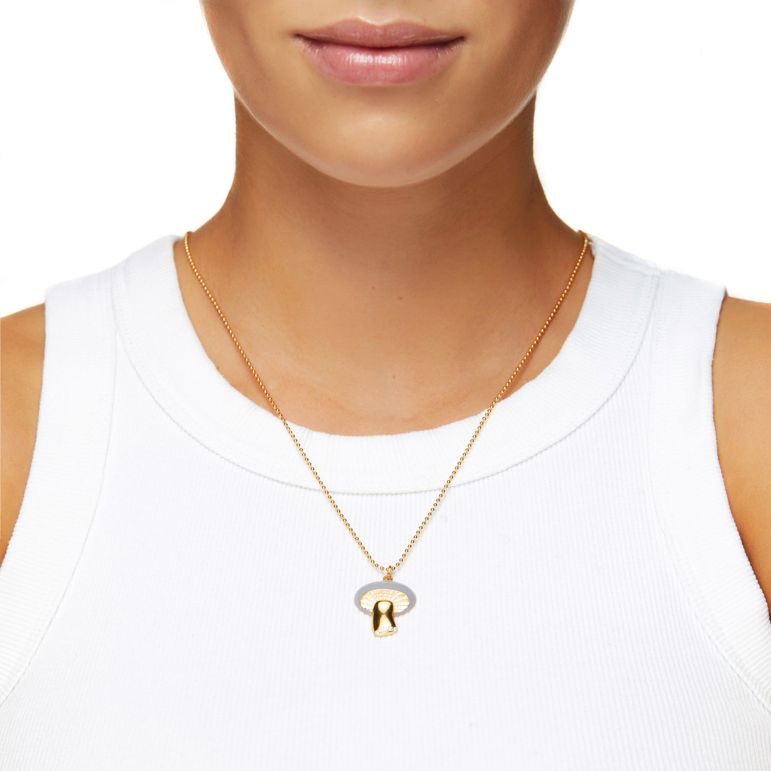 Колье Aspen Mushroom Necklace – Grey