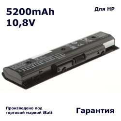 Аккумулятор iBatt 5200mAh для ноутбука HP 710416-001, H6L38AA, PI06