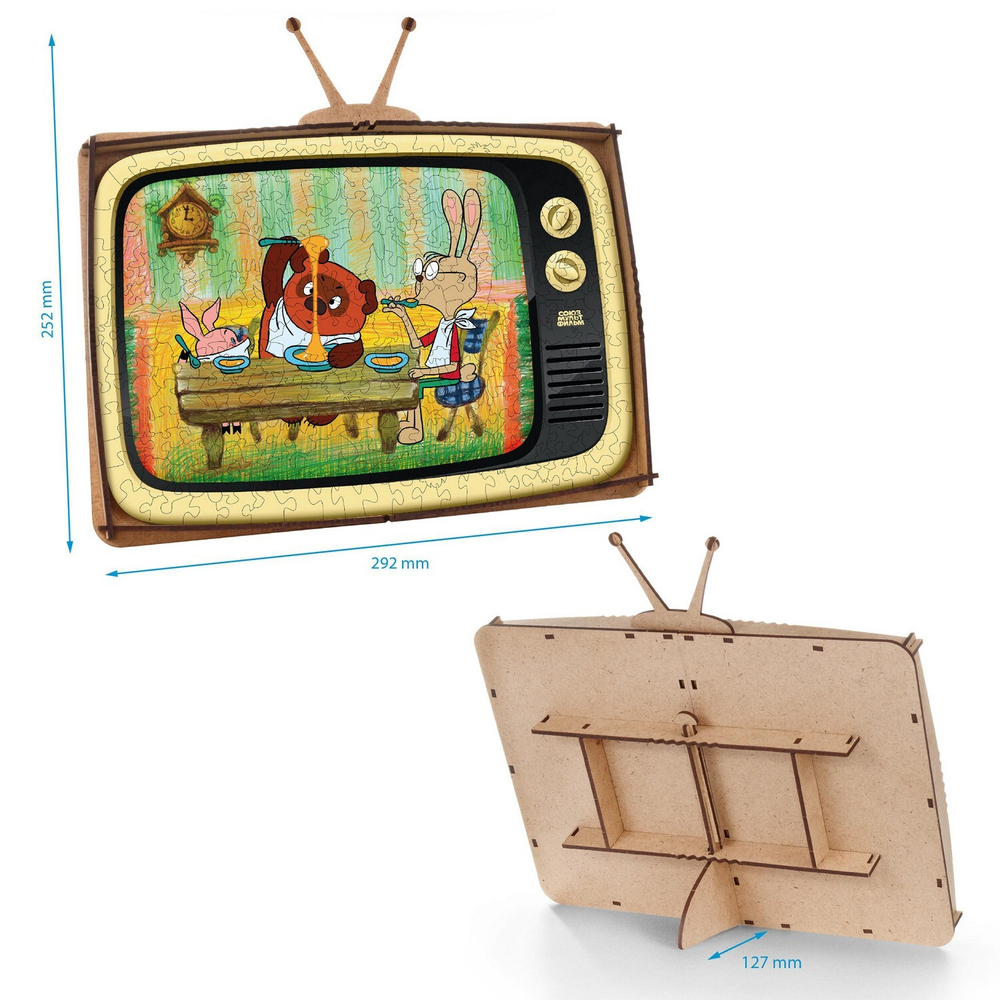 Деревянный пазл «Винни-Пух» от Eco Wood Art (EWA) из коллекции «Союзмультфильм»