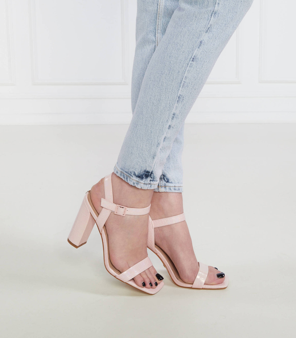 Босоножки на каблуке Guess - пудро-розовый(FL6ALI PEL03)