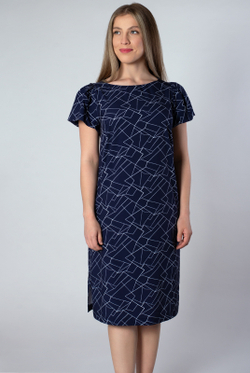 Платье женское 2572ЛПБ, графика #176Грл052572ЛПБ